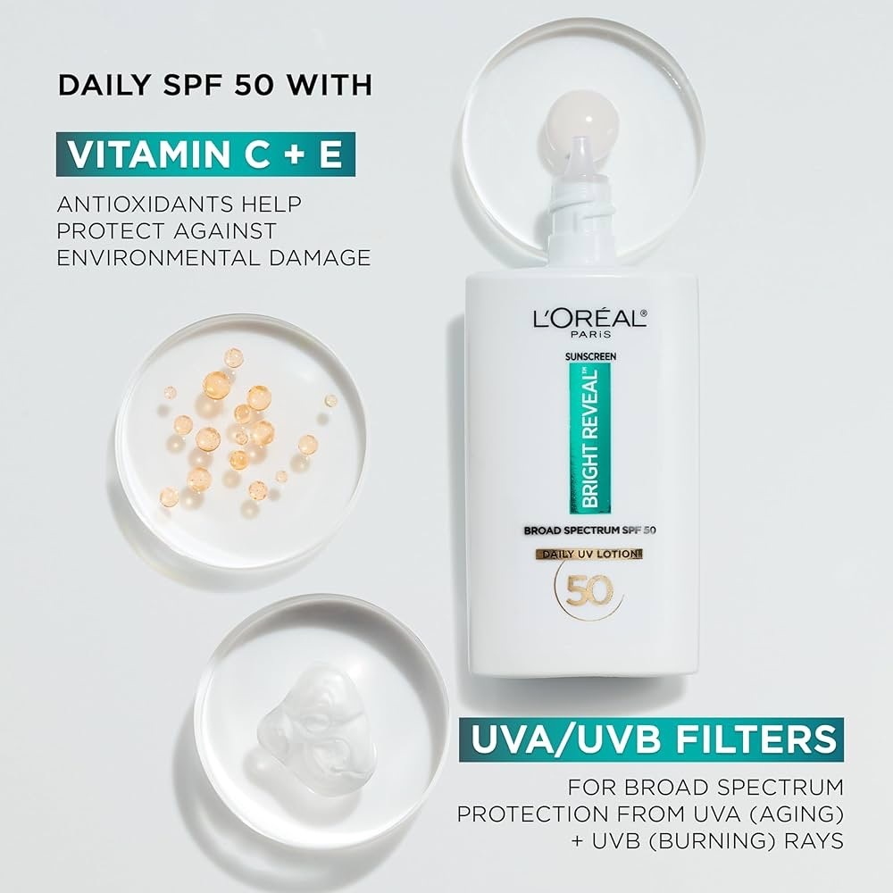 L’Oréal Paris Bright Reveal Dark Spot Serum & Broad Spectrum Daily SPF 50 Lotion - Picture 14 of 16